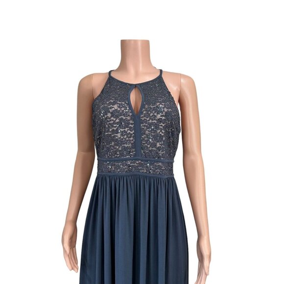 Night Way Collections Navy Blue Maxi Dress - Picture 3 of 14